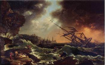 Seascape, boats, ships and warships. 96